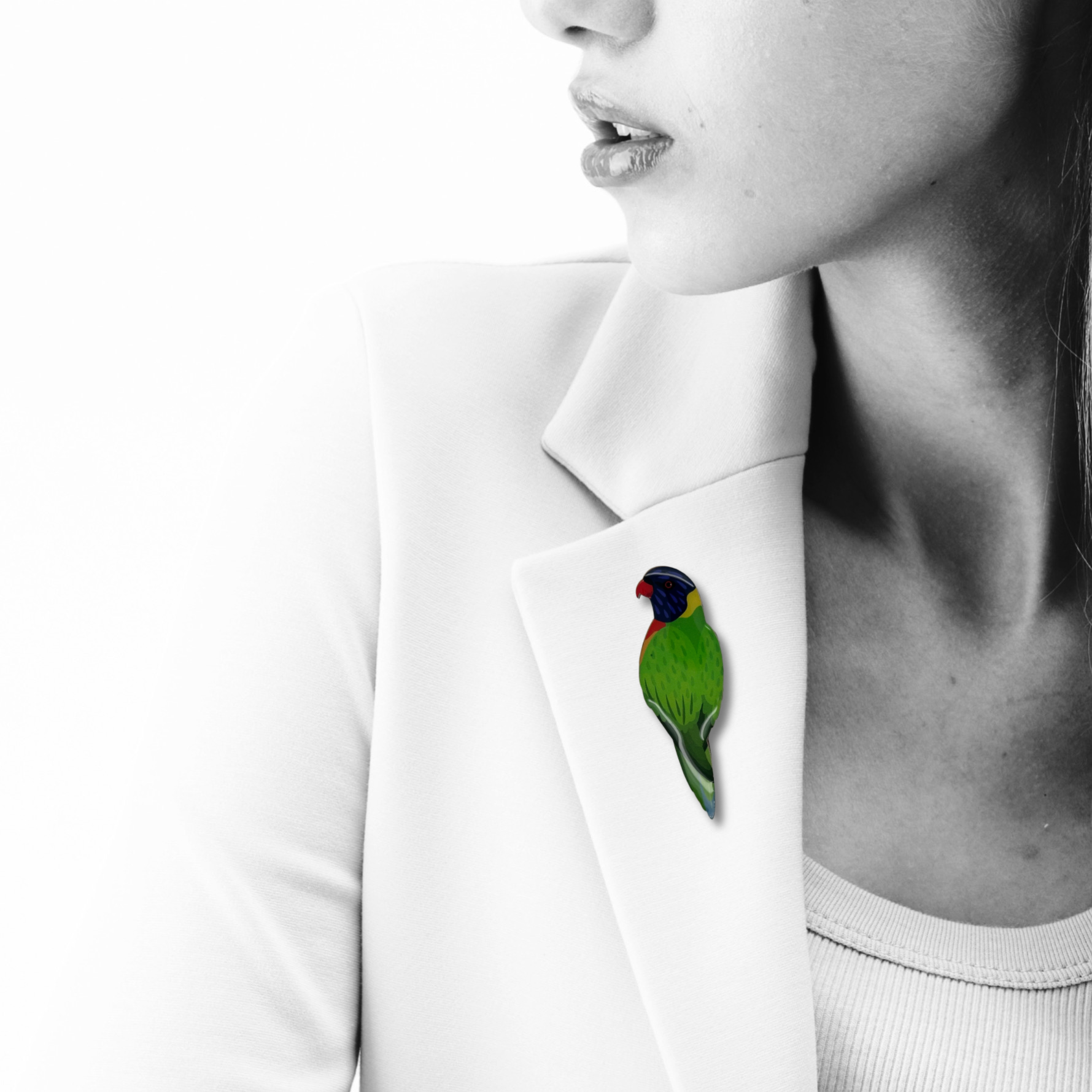 Rainbow Lorikeet Brooch