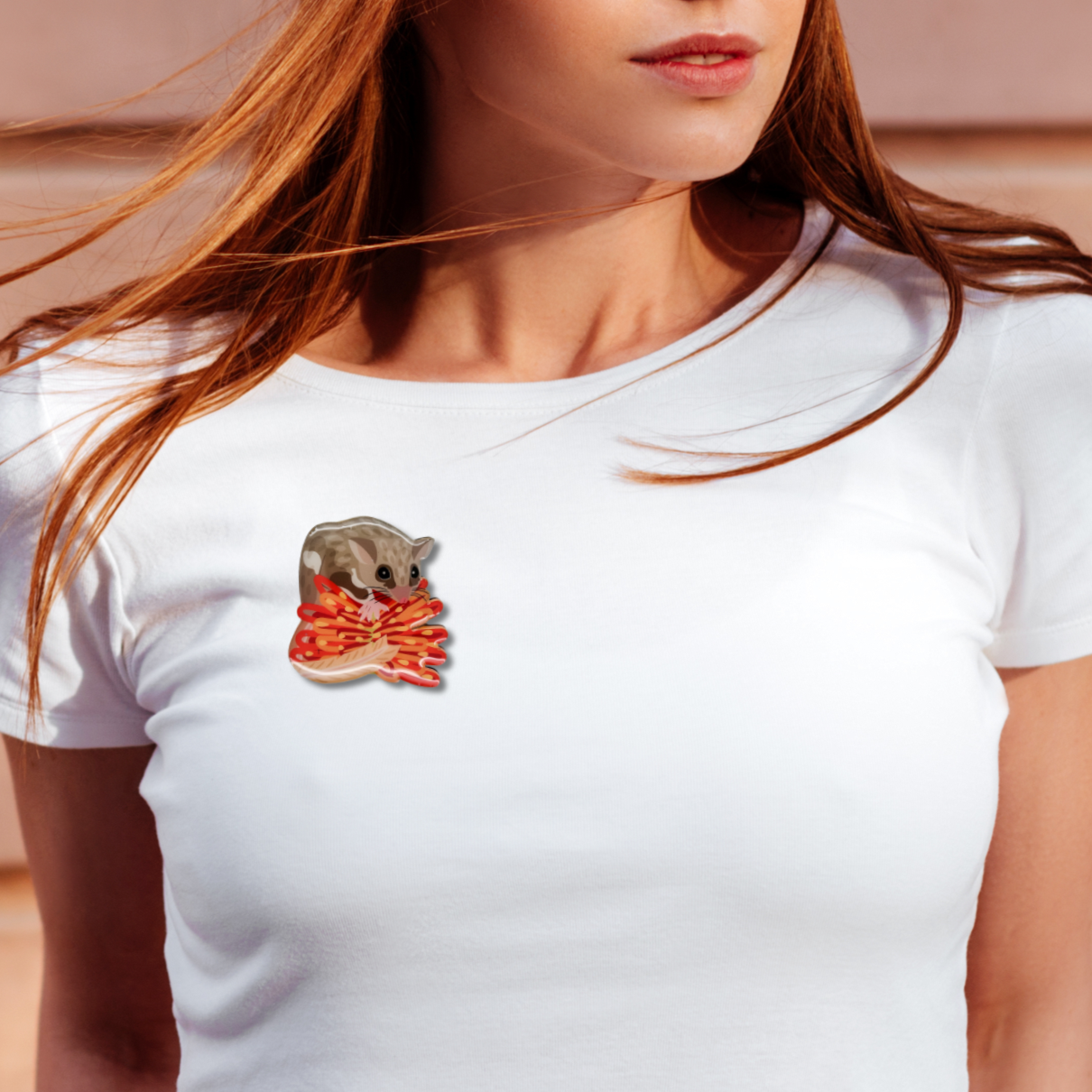 Feathertail Glider Brooch