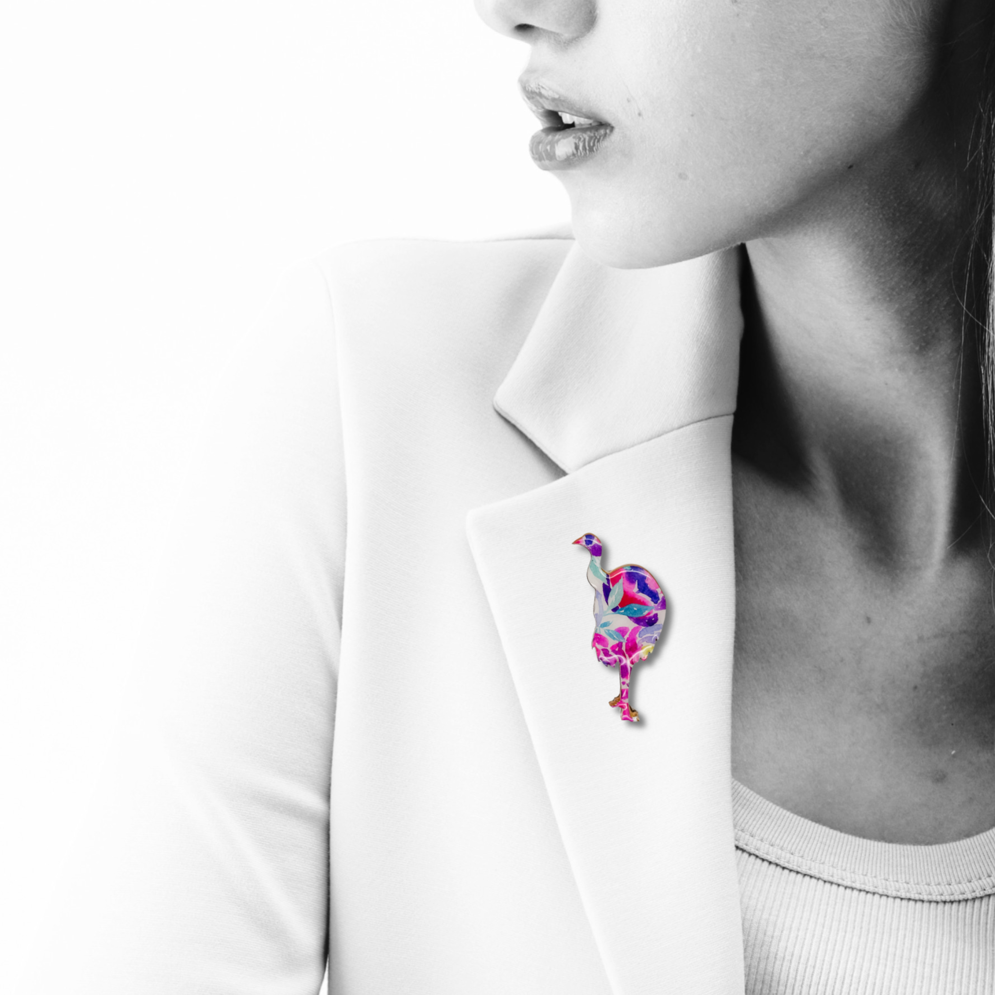 Emu (Design) Brooch