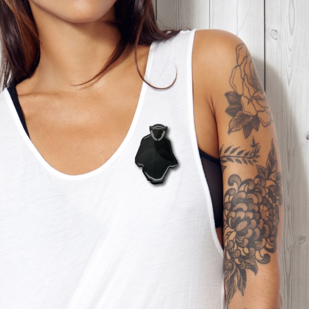 White-handed Gibbon Brooch