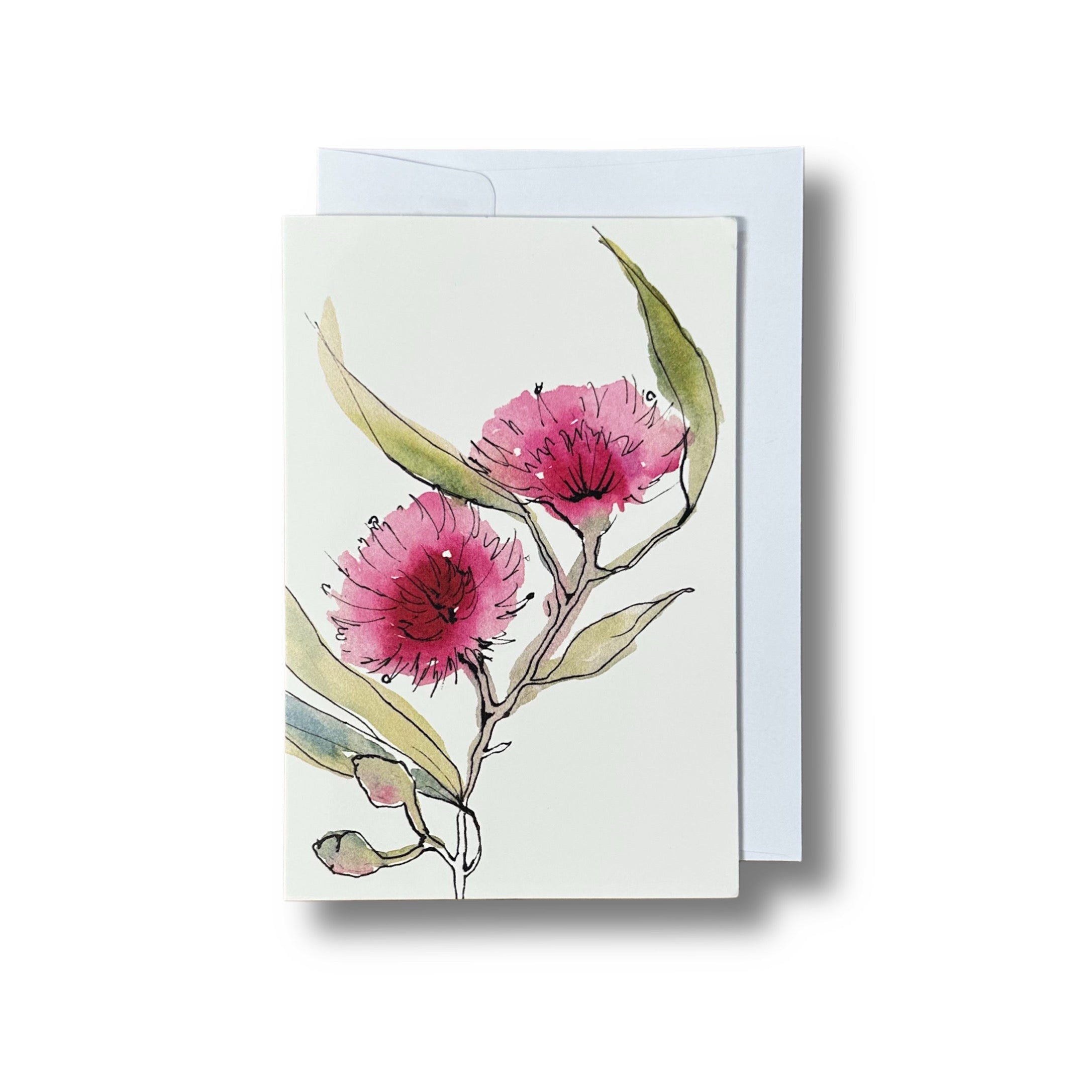 Flowering Gum – Brooch & Card Set