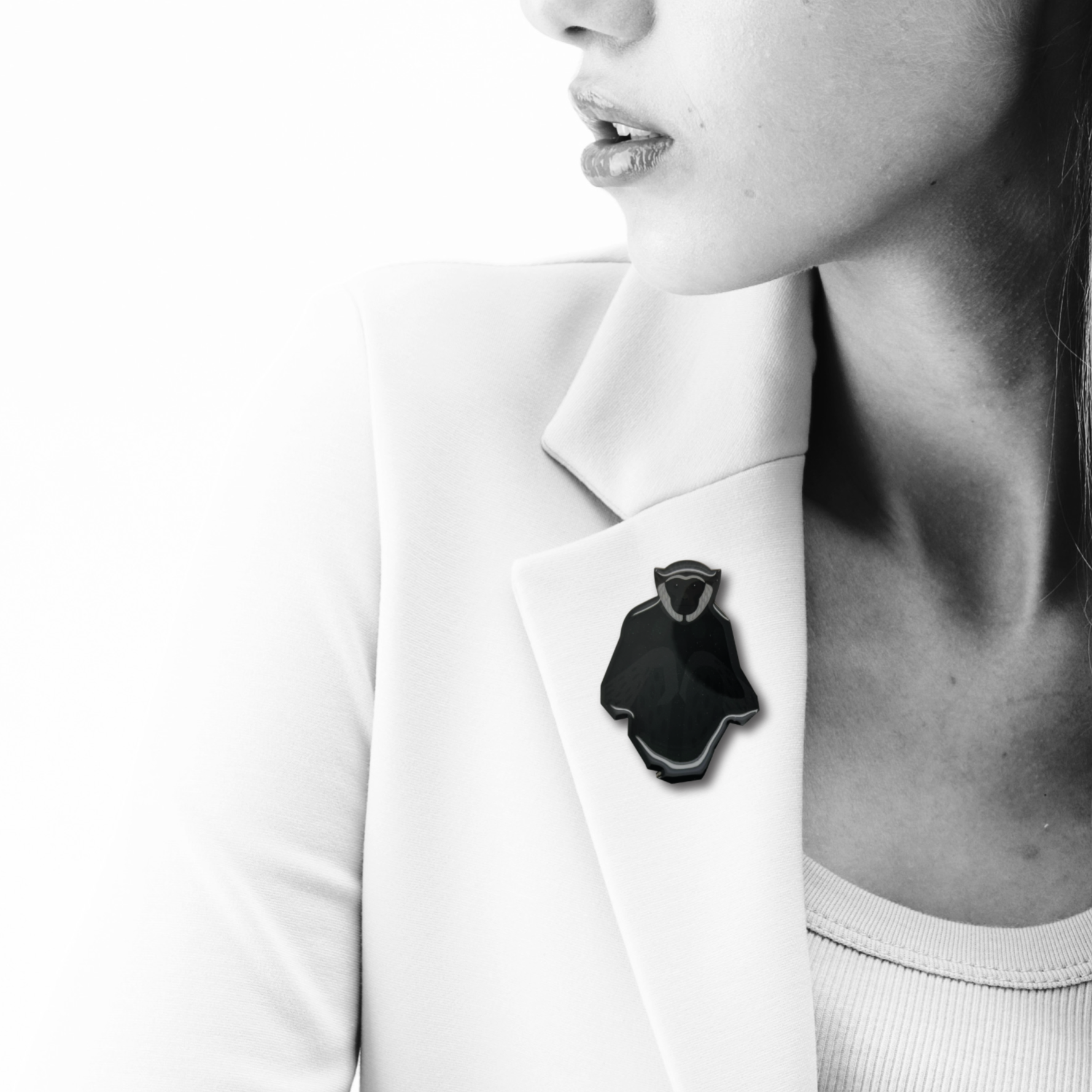 White-handed Gibbon Brooch