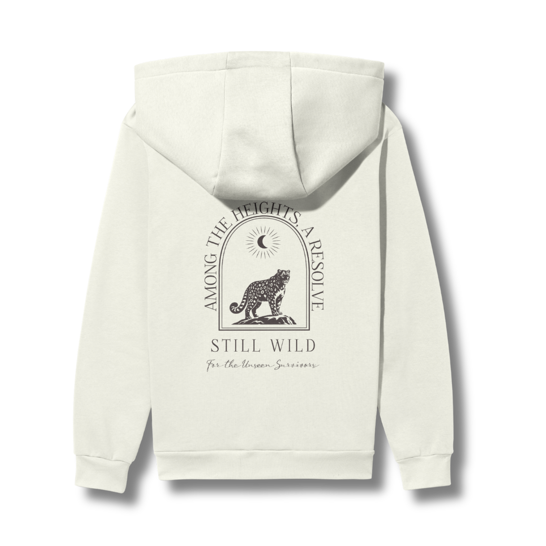 Wild Hoodie - Snow Leopard . Story