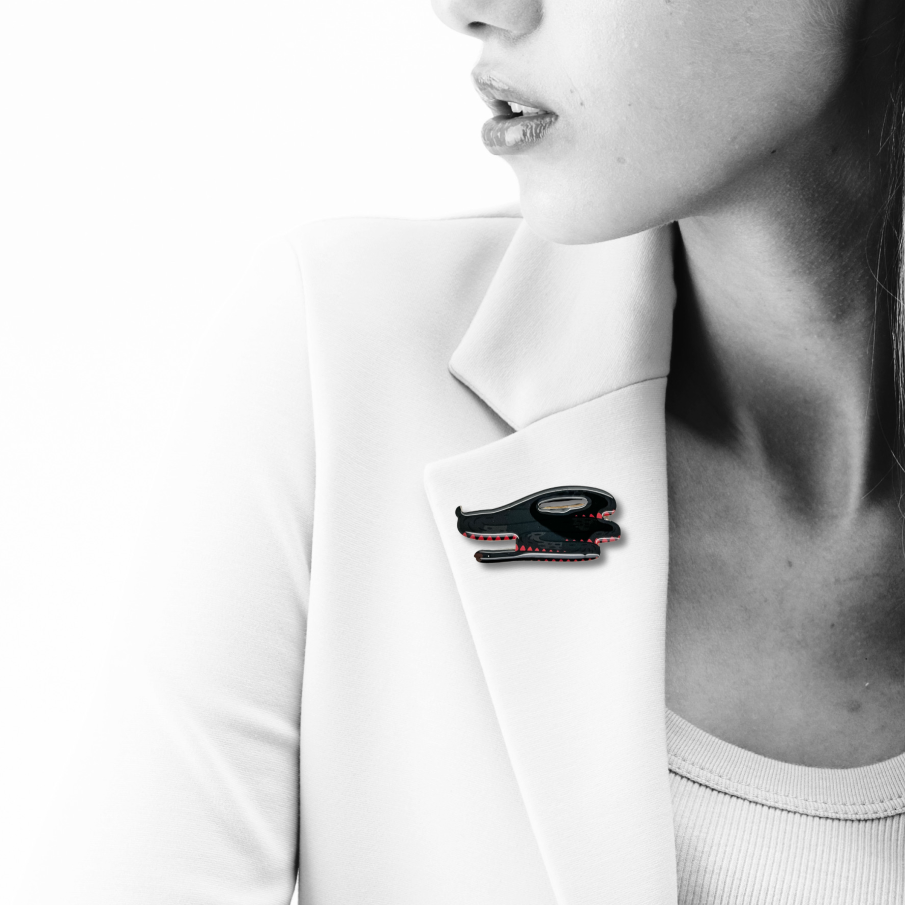 Red-bellied Black Snake Brooch