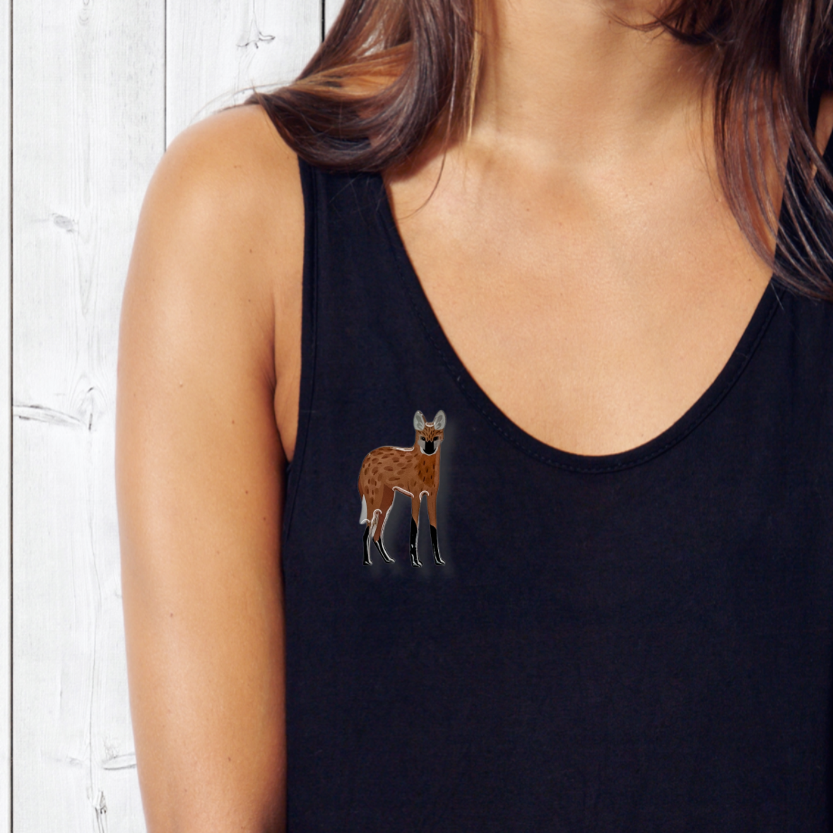 Maned Wolf Brooch