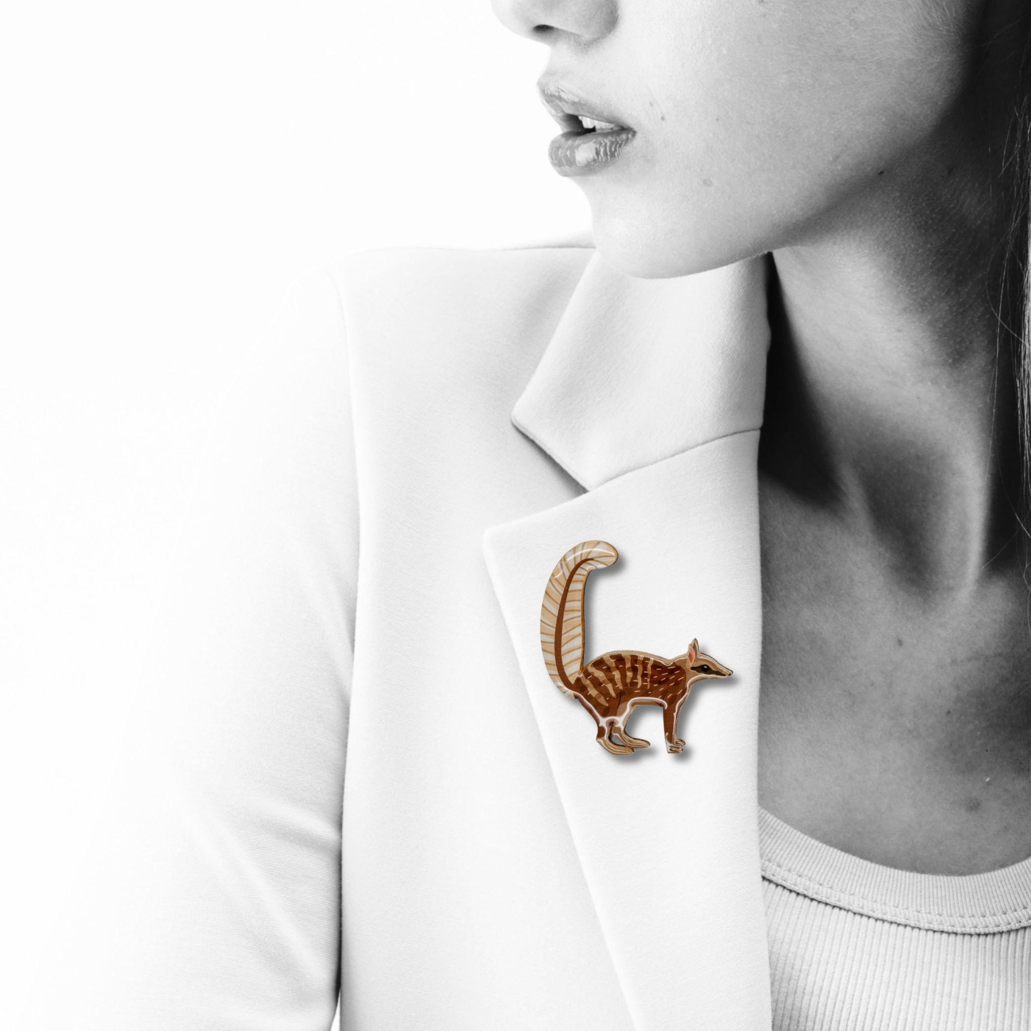 Numbat Brooch