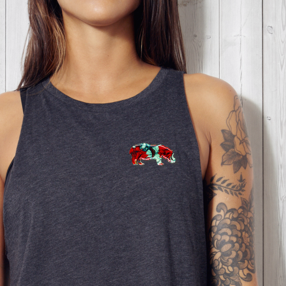 Hippo (Design) Brooch