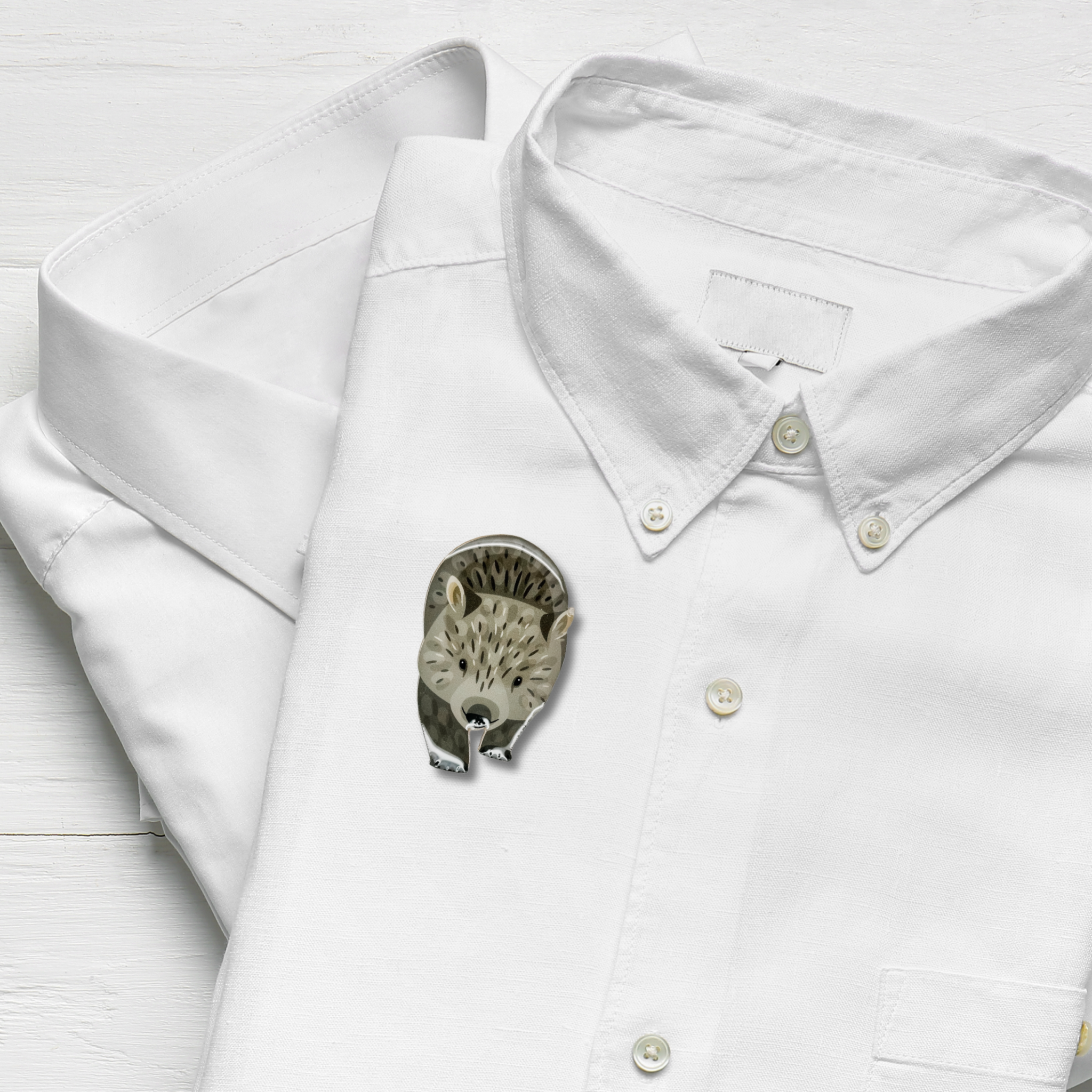 Common Wombat Brooch