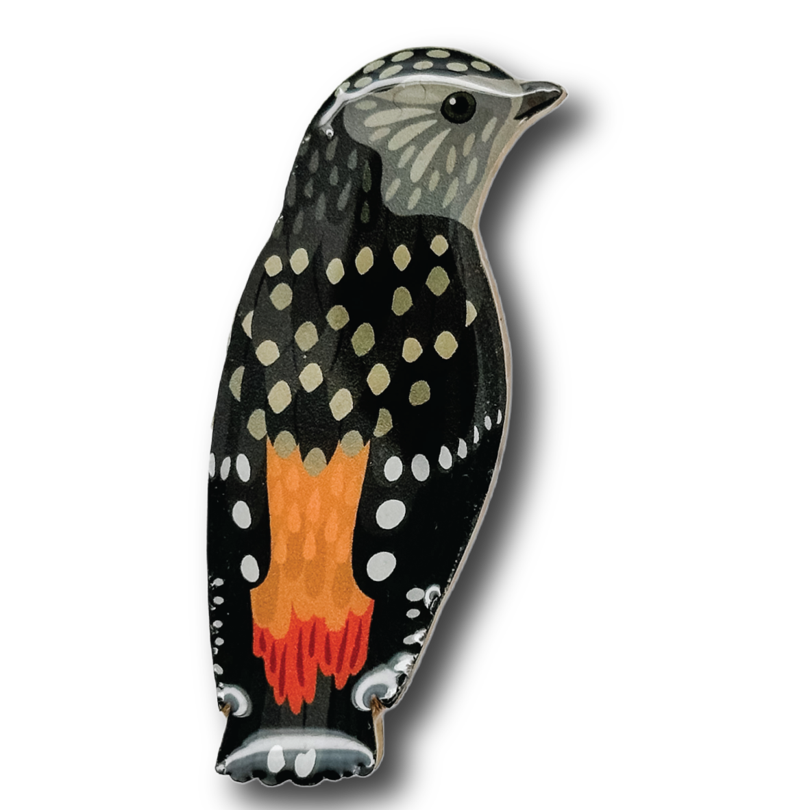 Spotted Pardalote Brooch