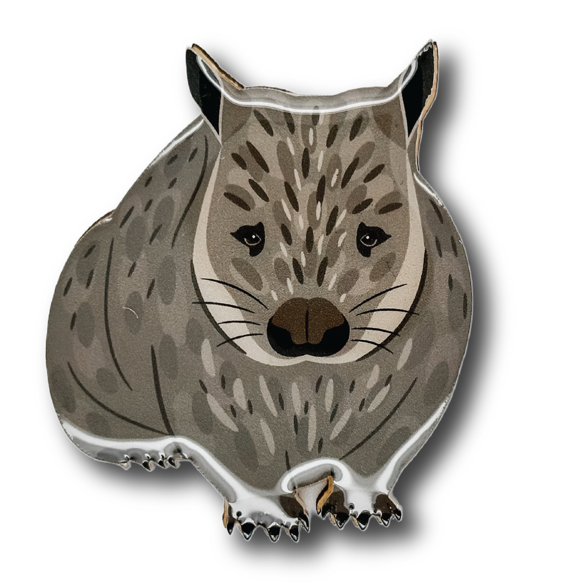 Southern Hairy-nosed Wombat Brooch