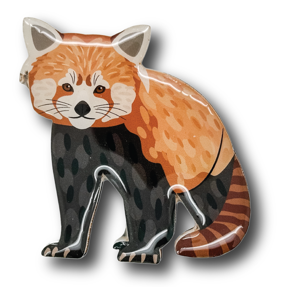 Red Panda (III) Brooch