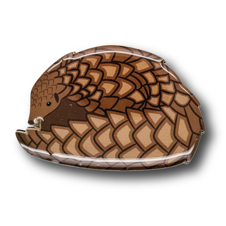 Sunda Pangolin Brooch