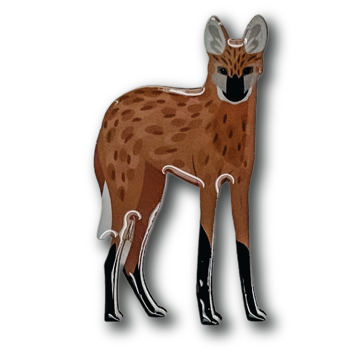 Maned Wolf Brooch