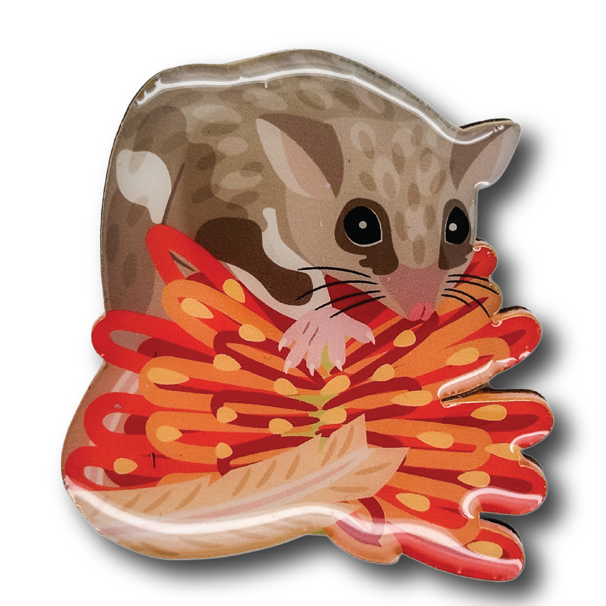 Feathertail Glider Brooch