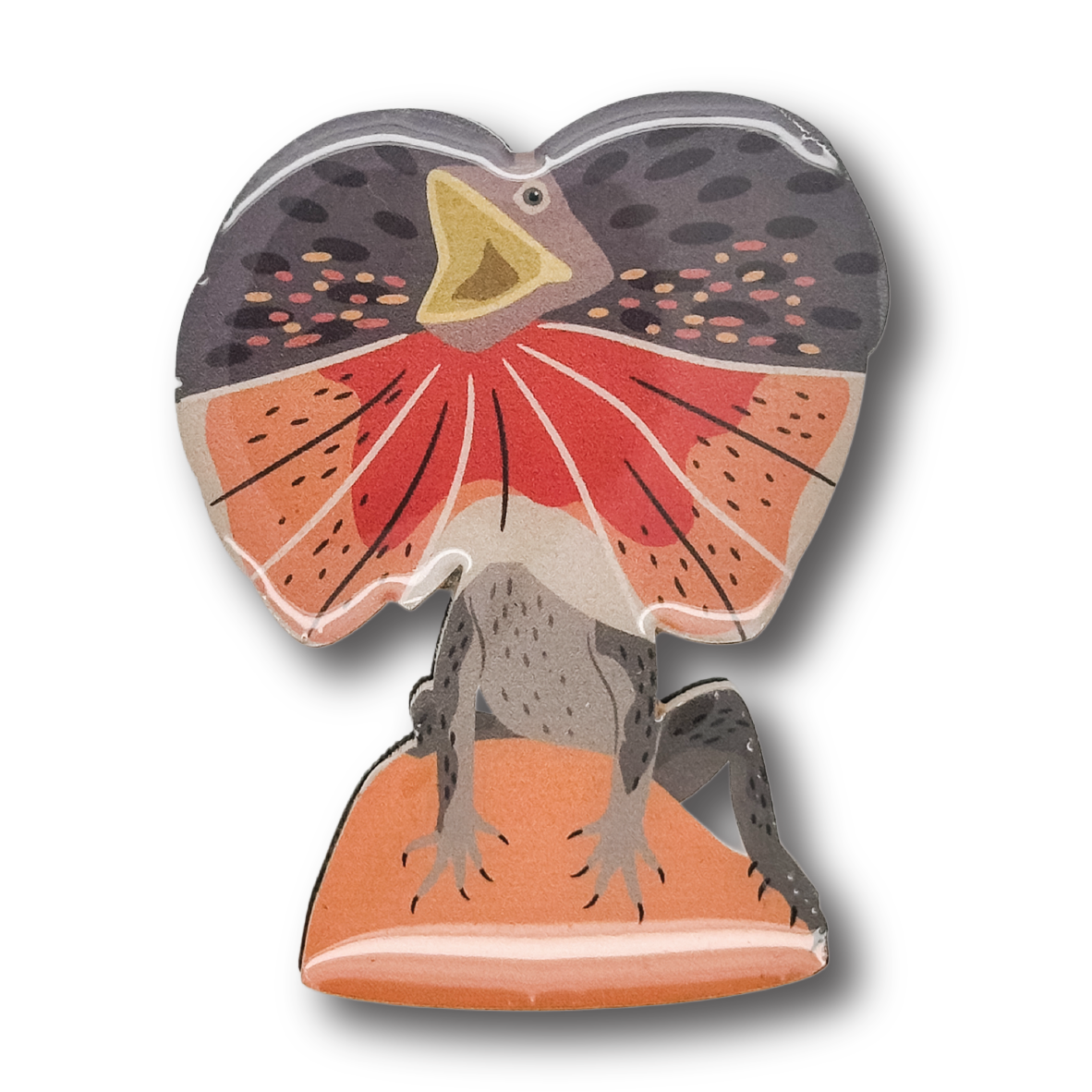 Frilled Lizard Brooch
