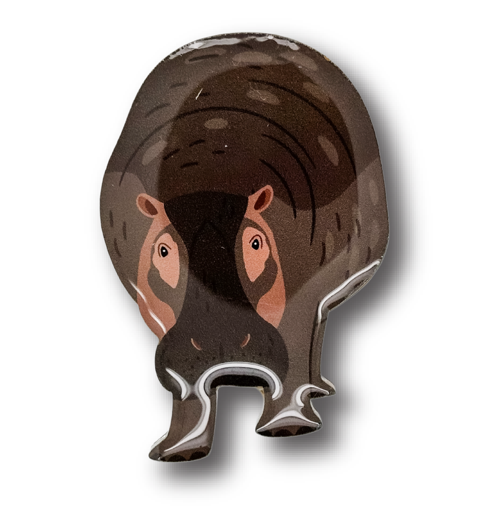 Hippo (I) Brooch