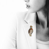 Plains Wanderer Brooch