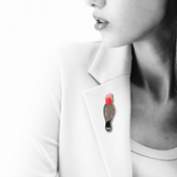 Galah Brooch