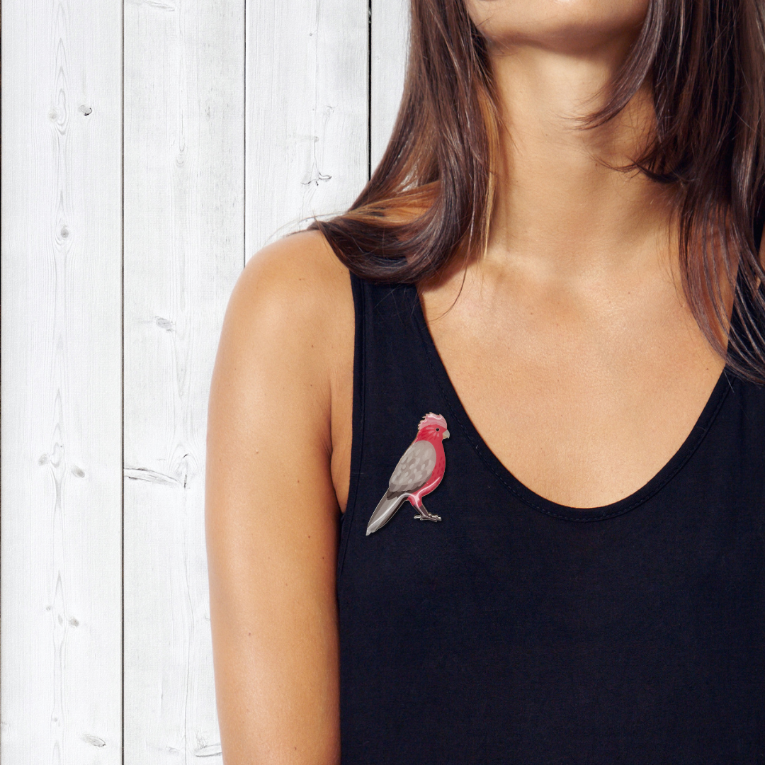 Galah Brooch