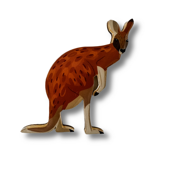 Red Kangaroo Brooch