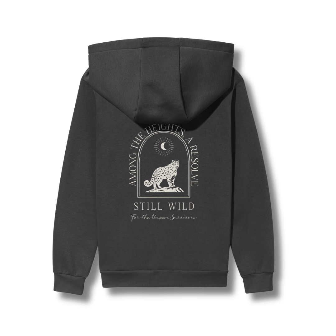 Wild Hoodie - Snow Leopard . Story
