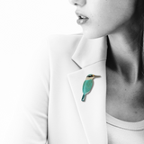 Sacred Kingfisher Brooch