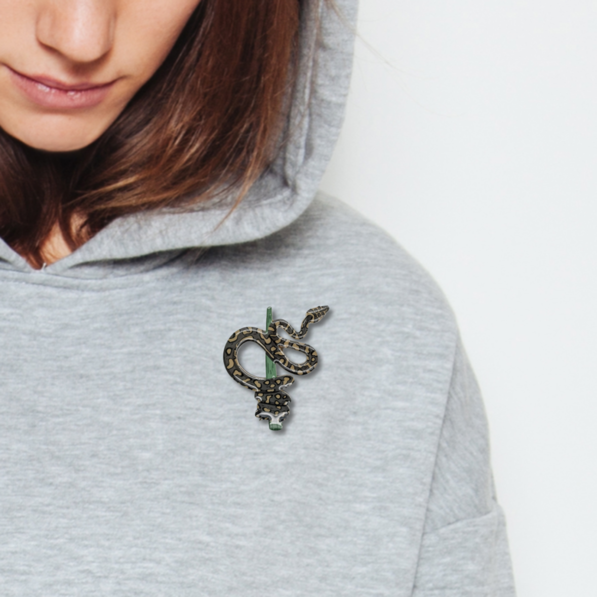 Carpet Python Brooch