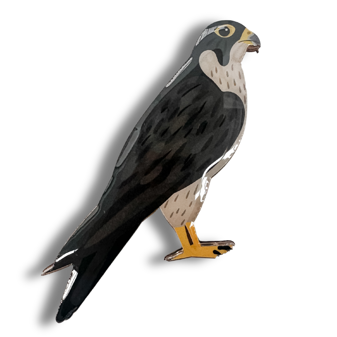 Peregrine Falcon Brooch