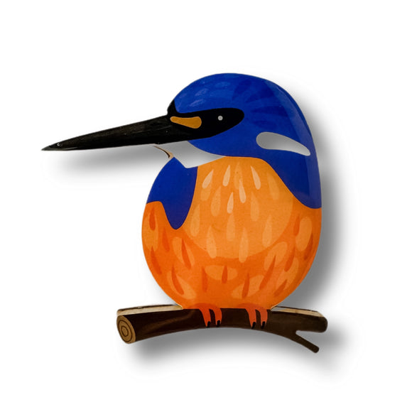 Azure Kingfisher Brooch