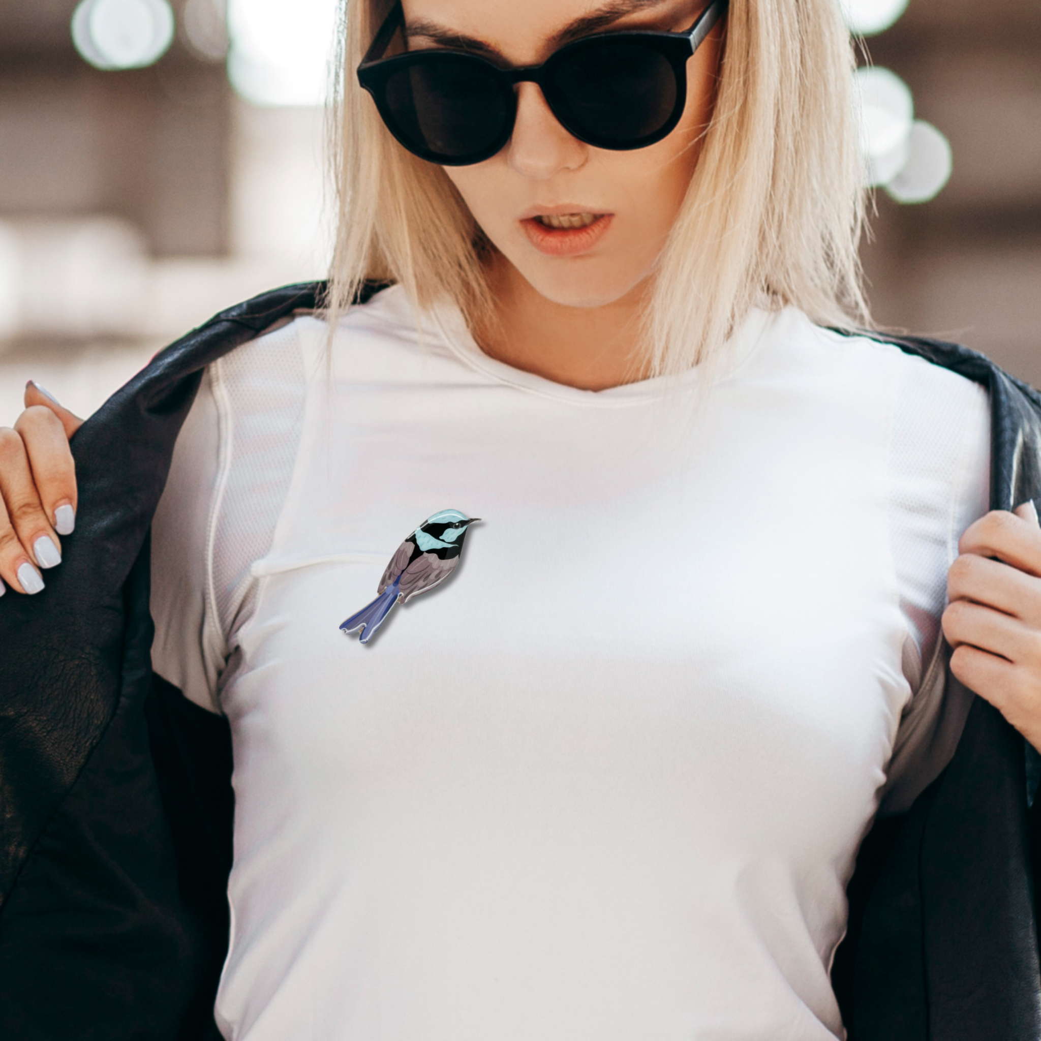 Superb Fairy-wren Brooch