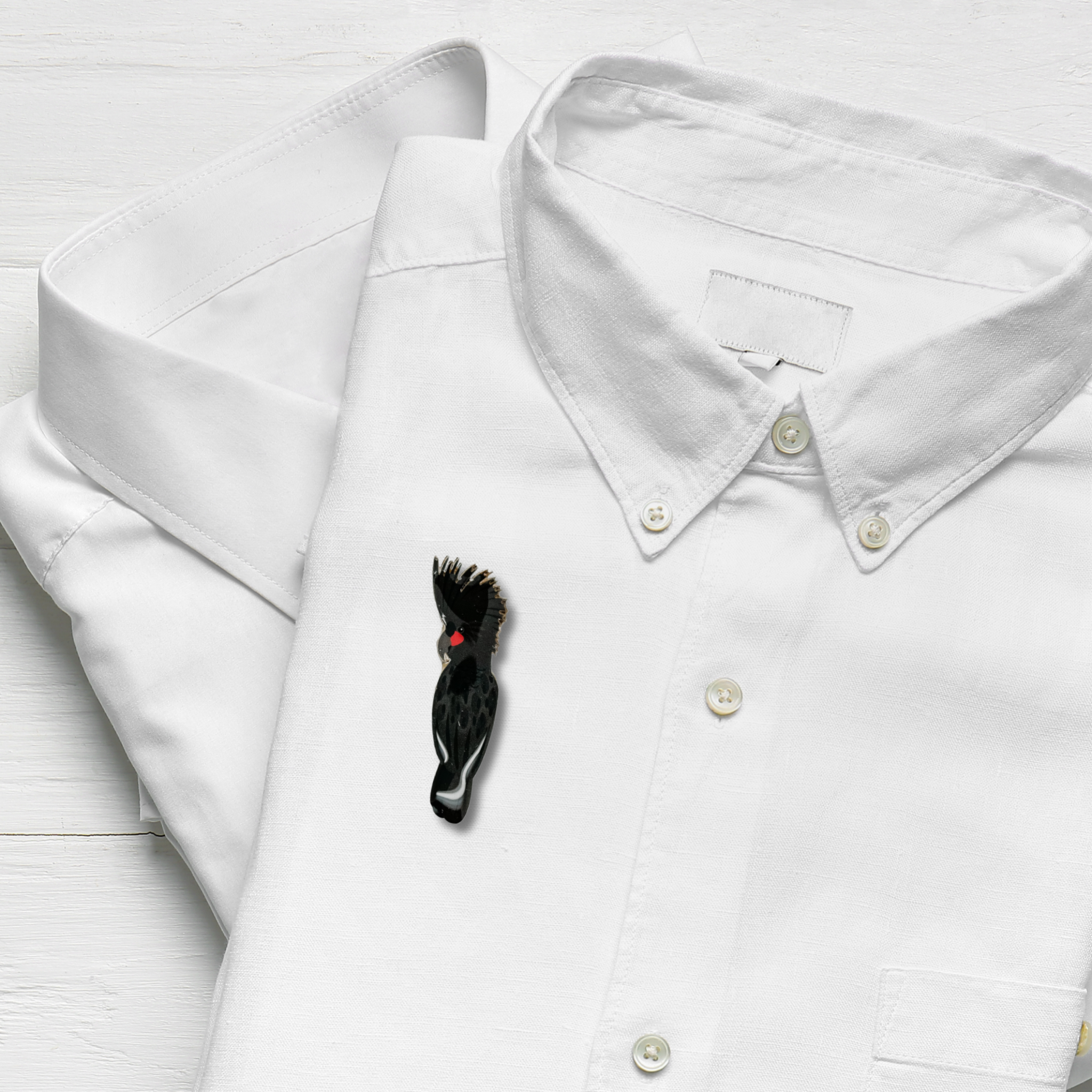 Palm Cockatoo Brooch