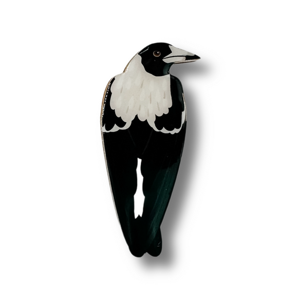 Australian Magpie Brooch