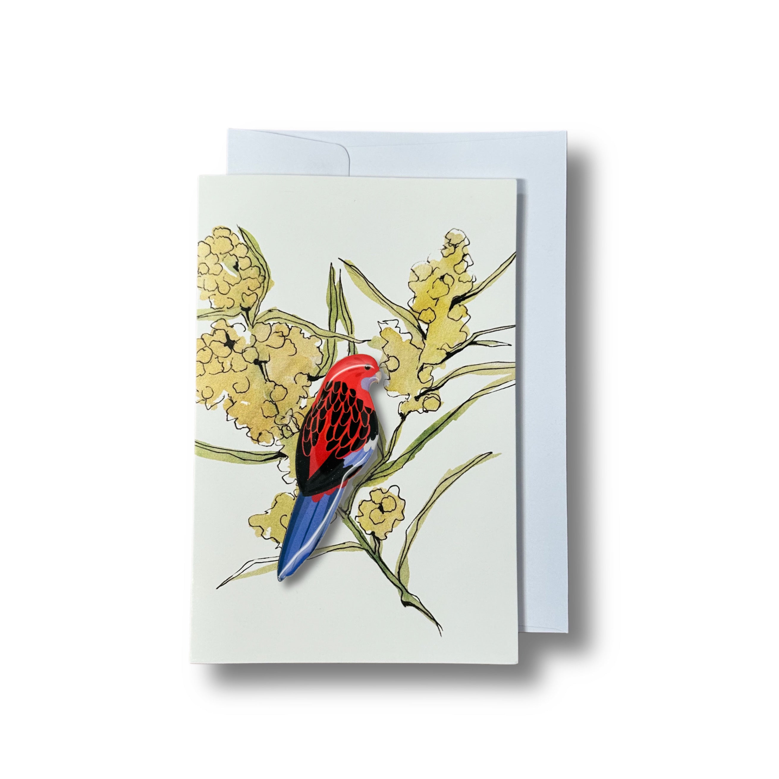 Wattle – Brooch & Card Set