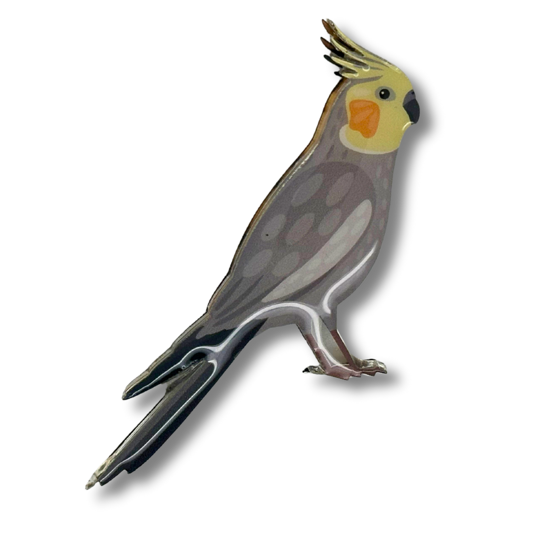 Cockatiel Brooch