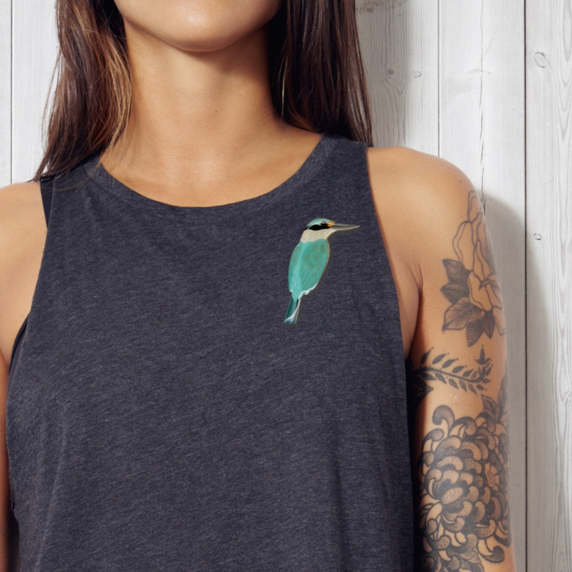 Sacred Kingfisher Brooch