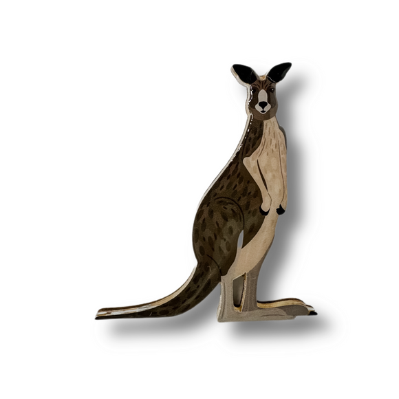 Eastern Grey Kangaroo Brooch