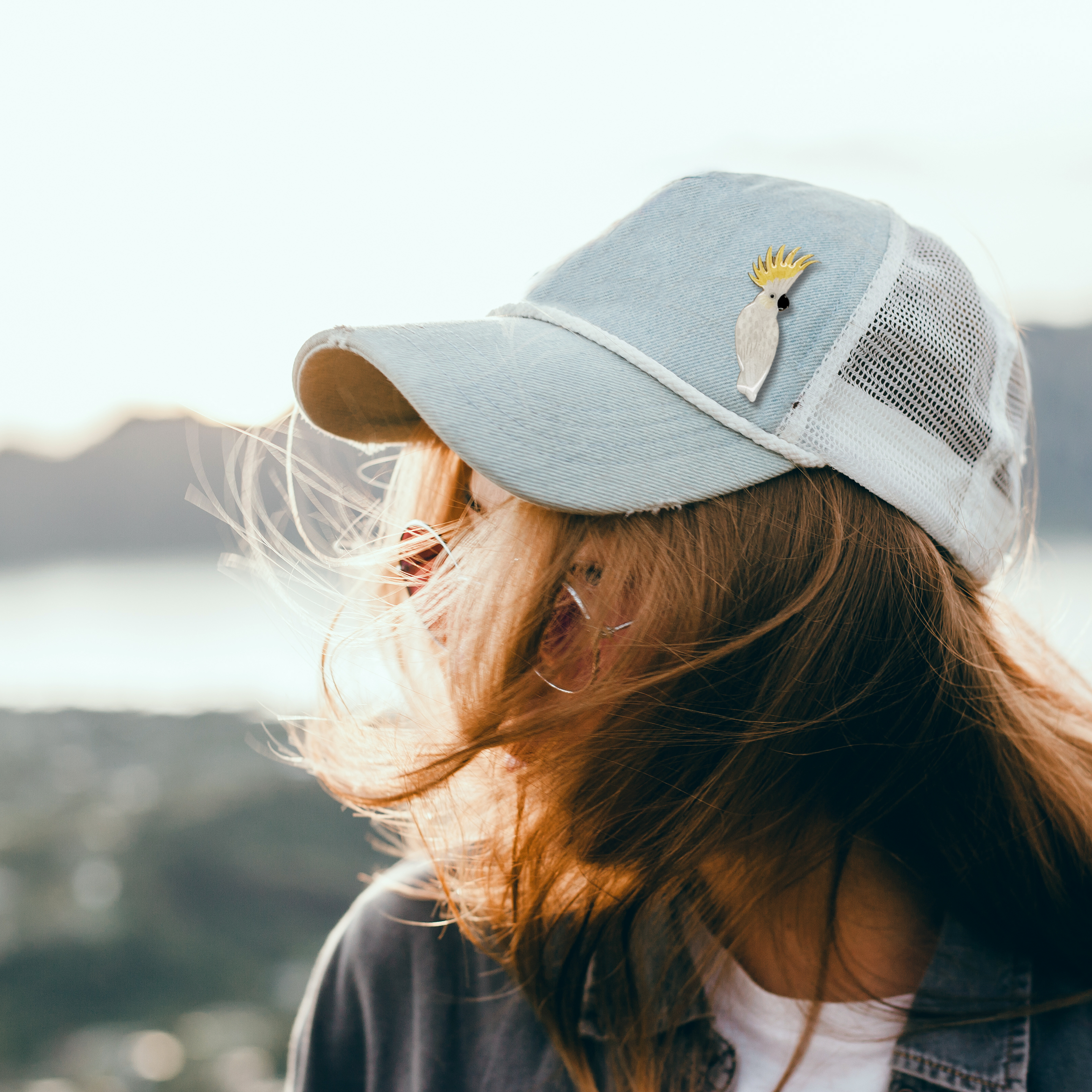 Sulphur-crested Cockatoo Brooch