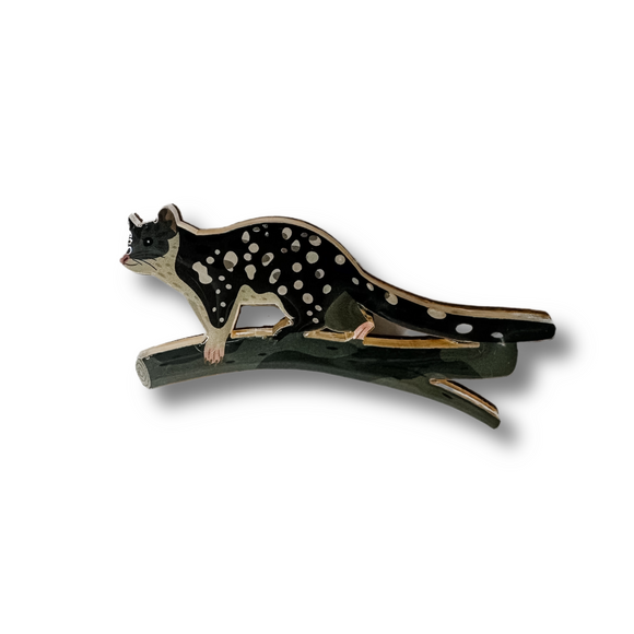 Spotted-tailed Quoll Brooch