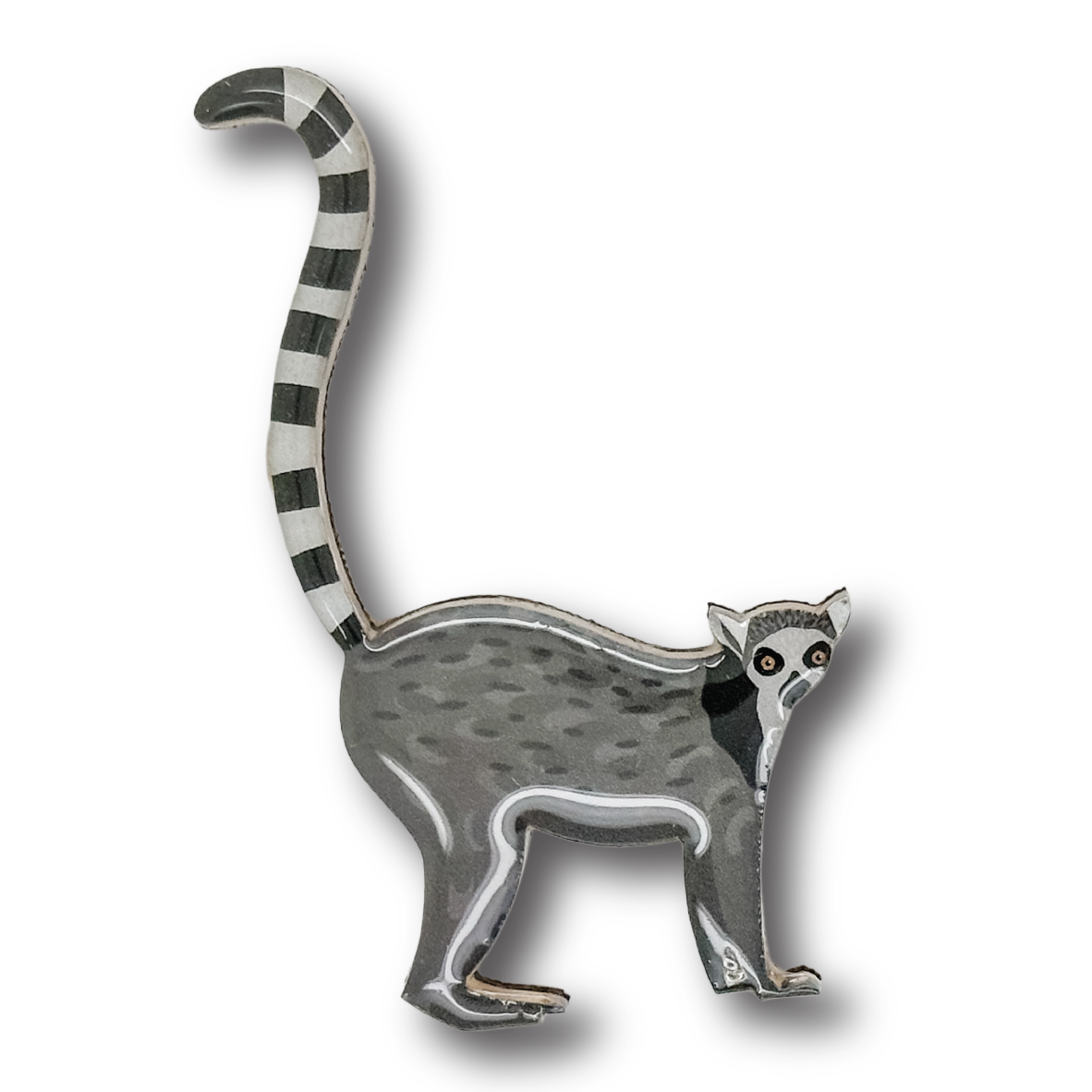 Ring-tailed Lemur Brooch