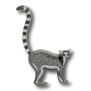 Ring-tailed Lemur Brooch