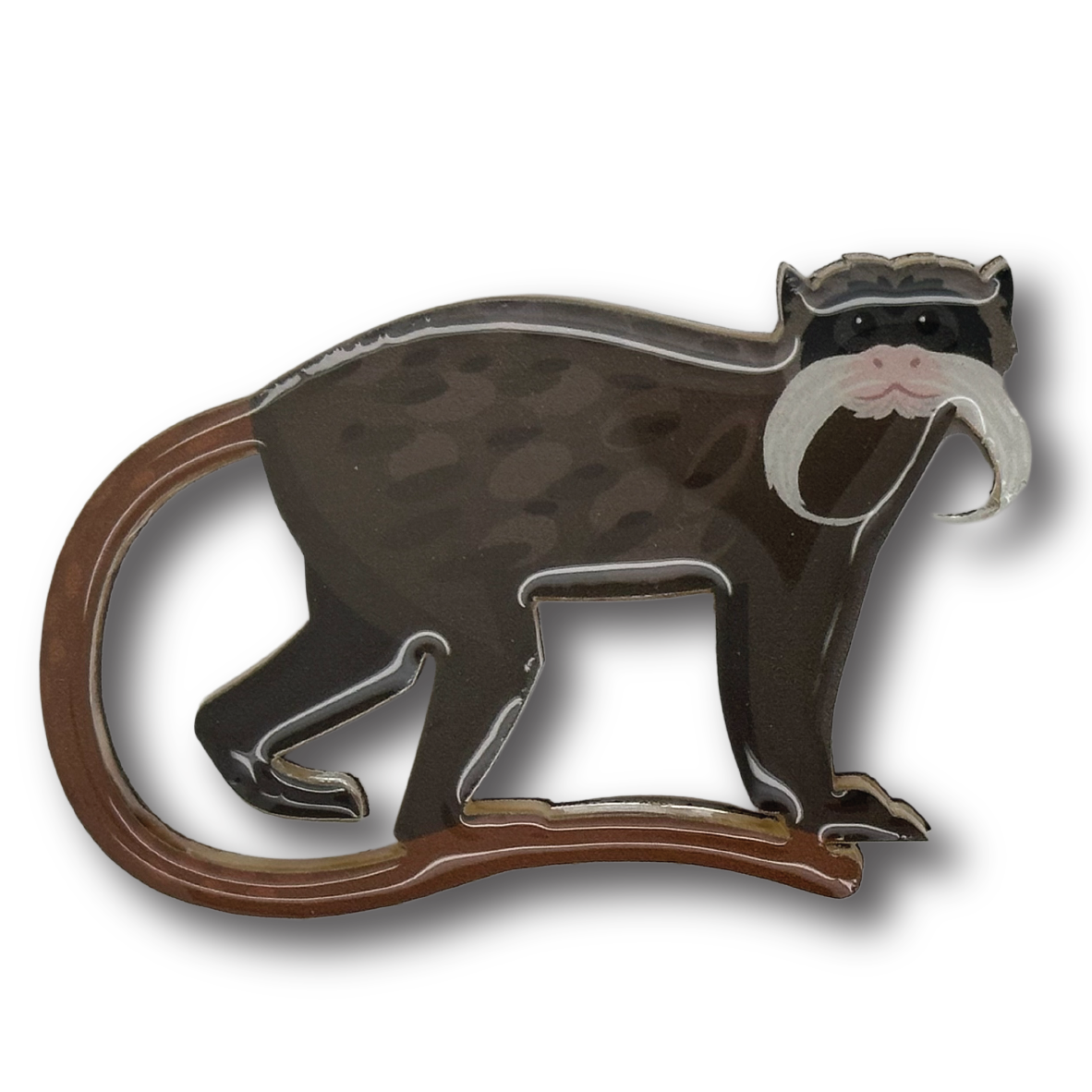 Emperor Tamarin Brooch