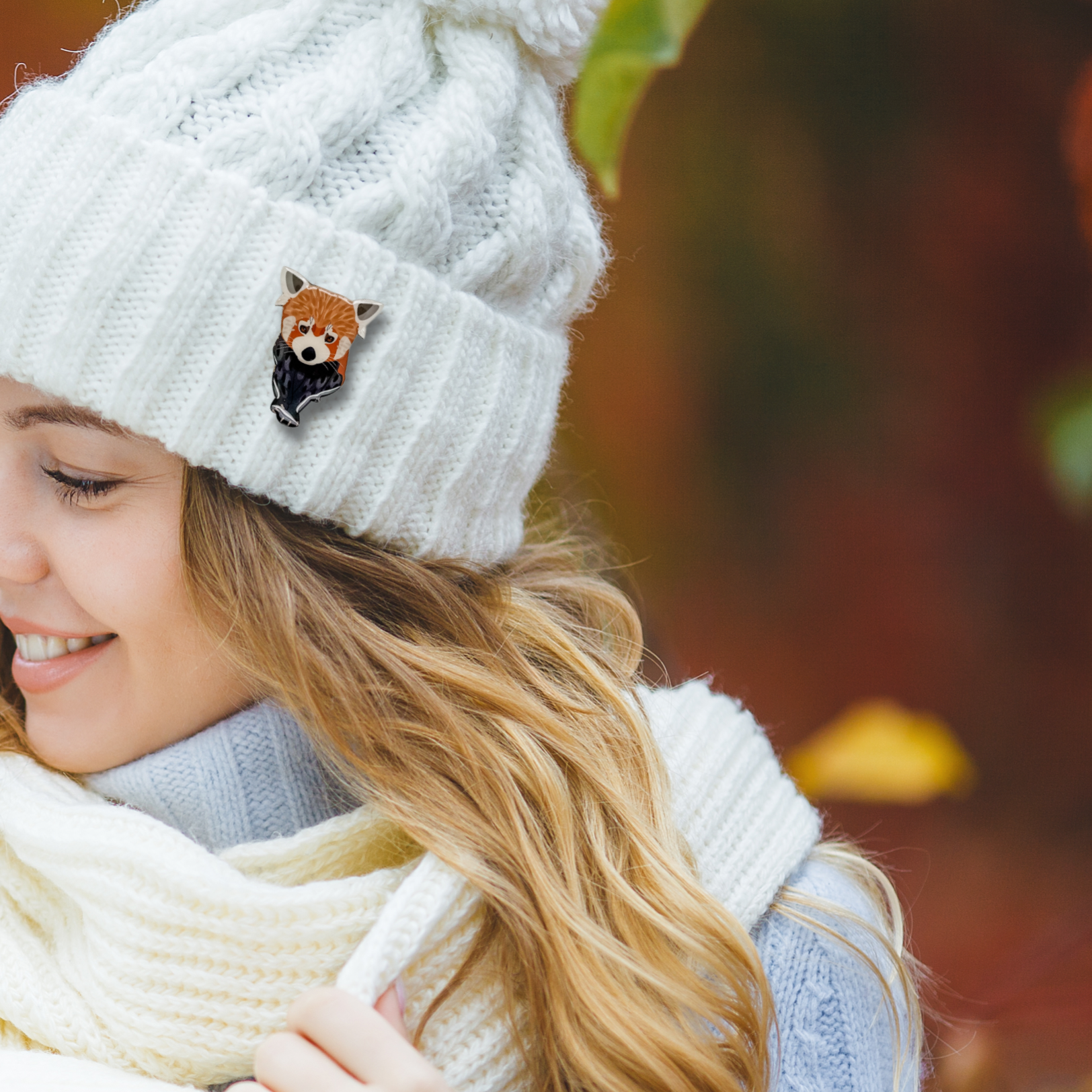 Red Panda (II) Brooch