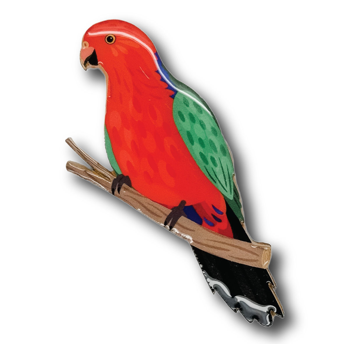 Australian King Parrot Brooch
