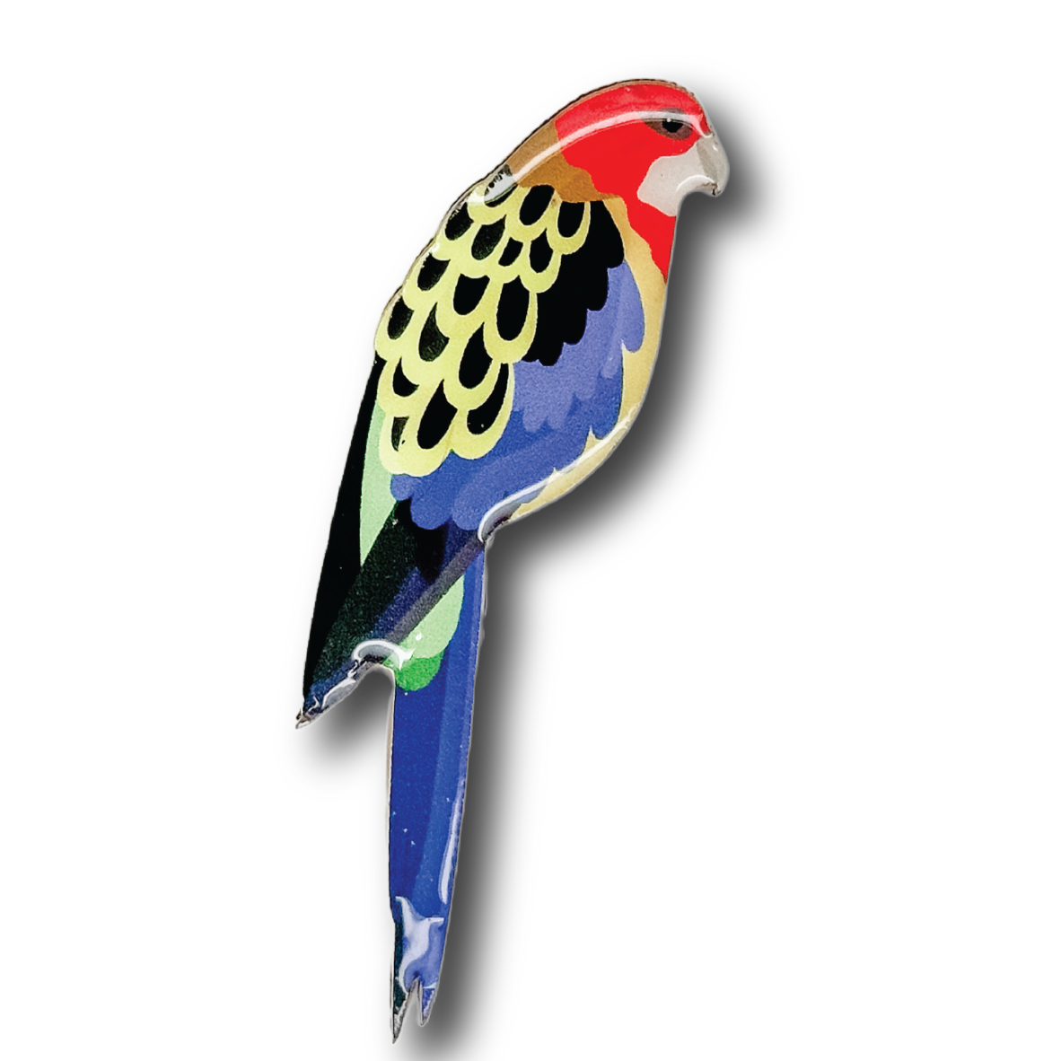 Eastern Rosella Brooch