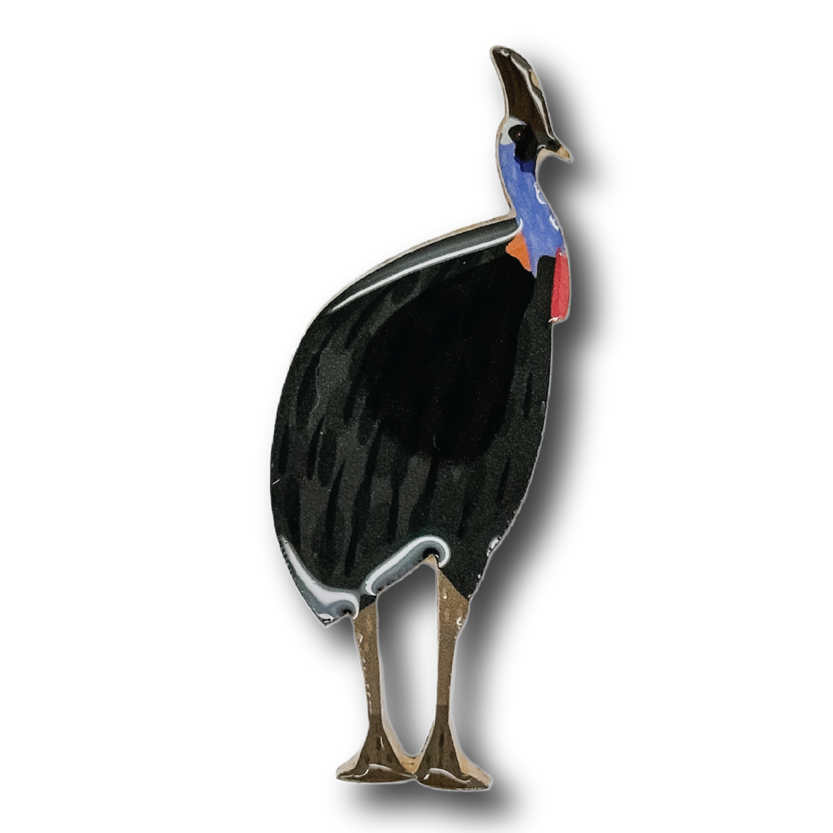 Cassowary Brooch