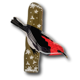 Scarlet Honeyeater Brooch