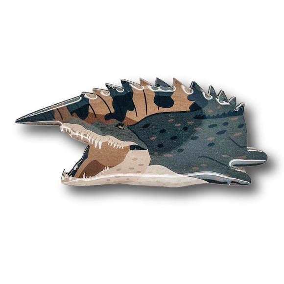 Saltwater Crocodile Brooch