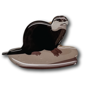 Asian Small-clawed Otter Brooch