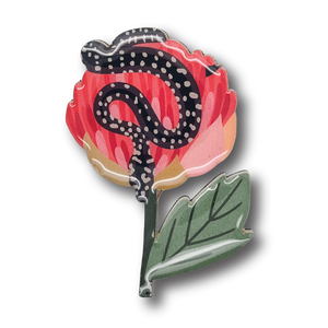 Diamond Python Brooch