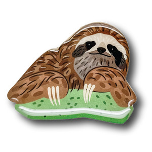 Brown-throated Three-toed Sloth (I) Brooch